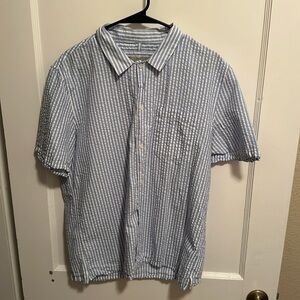 Mango Textured Button Down Casual Shirt - Sized Large